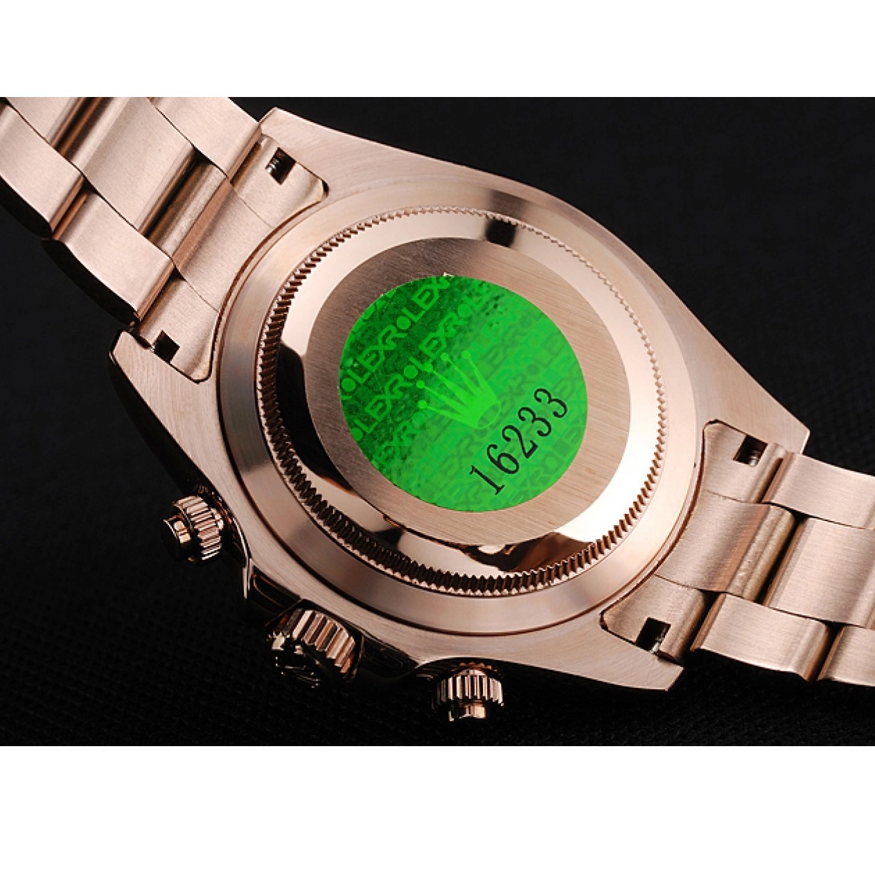 Aaa replica watch 1454247 And Rose Daytona Case Pink Gold Bracelet Cosmograph Dial Rolex 0727